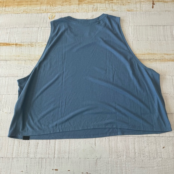 Patagonia Women's Capilene® Cool Trail Cropped Tank Top NWT size XL Utility Blue - Picture 11 of 12